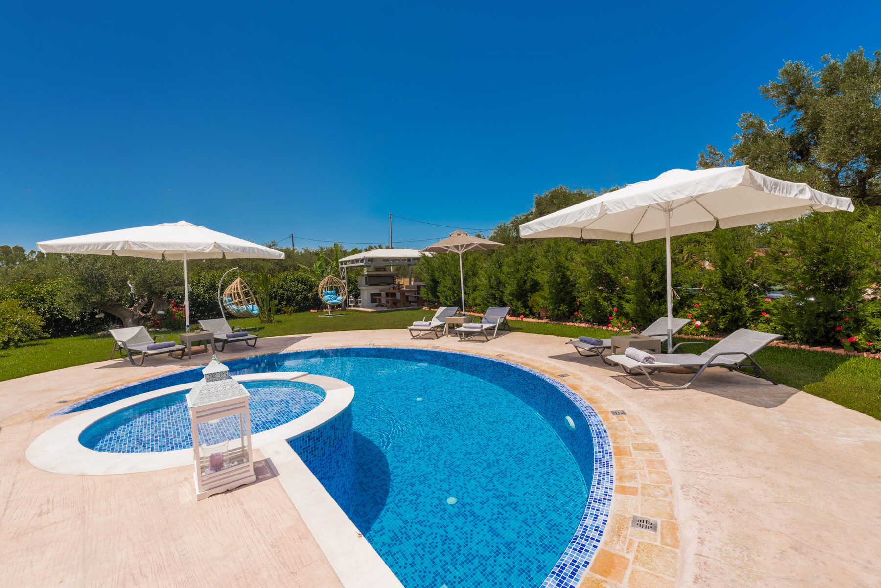 Private pool at Romanza Villa I, Zakynthos Villa